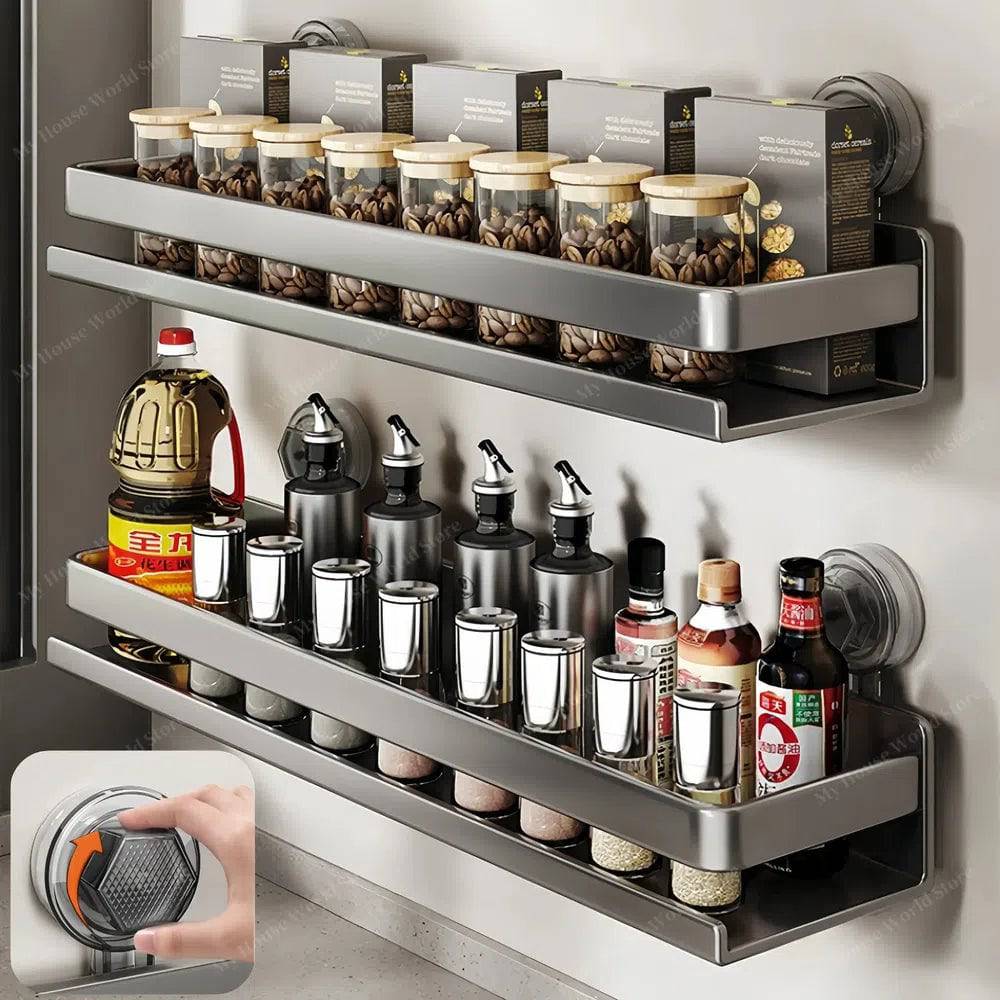 Suction cup spice rack