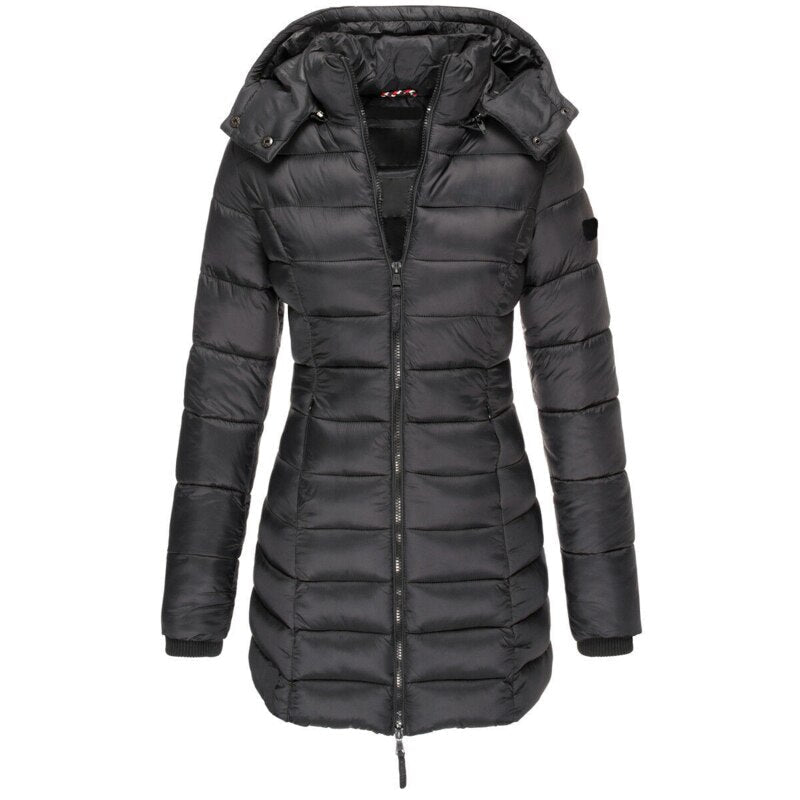 Warm Women's Down Jacket with Hood - Olivia 5