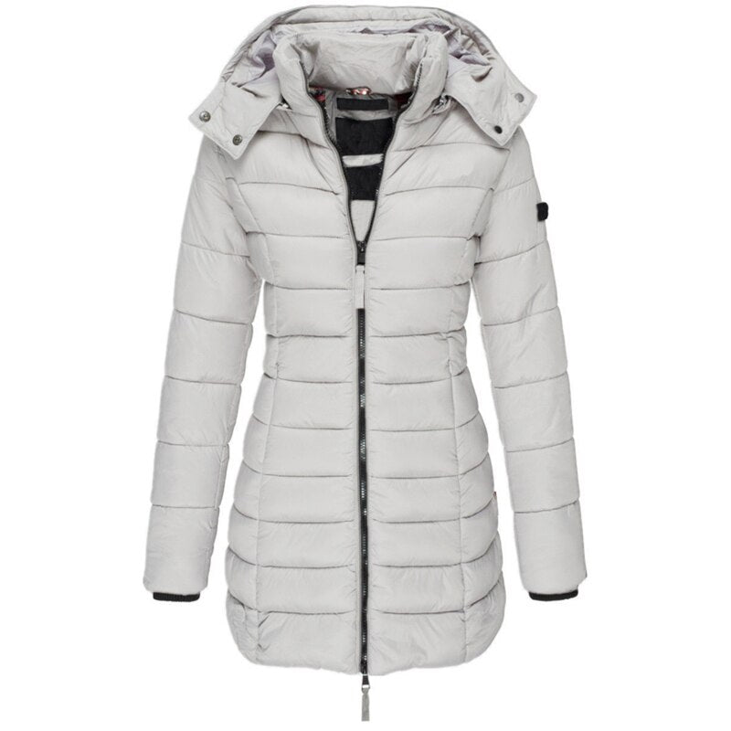Warm Women's Down Jacket with Hood - Olivia 6