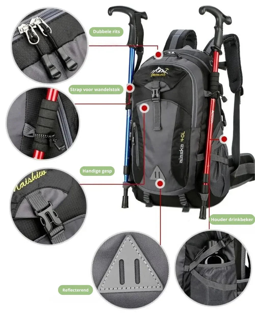 Hiking backpack 40 liters