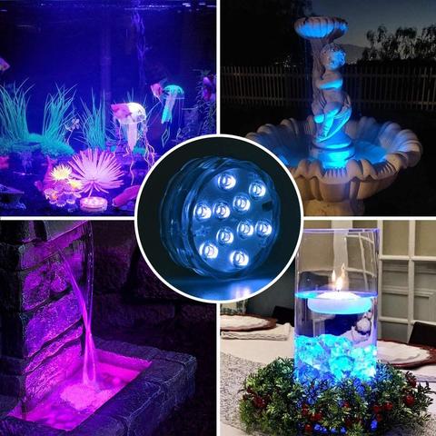 Waterproof LED Underwater Lamp with Remote - GlowRipple 1