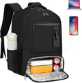 Waterproof Laptop & Lunch Backpack with USB Port – Multi-Compartment Travel Bag 0