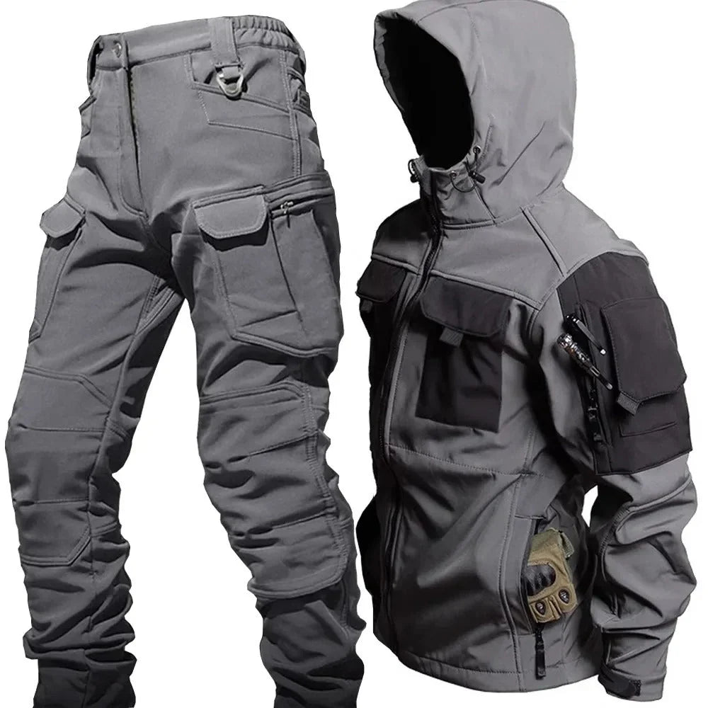 Waterproof outdoor set for men with jacket & trousers – Falk 1