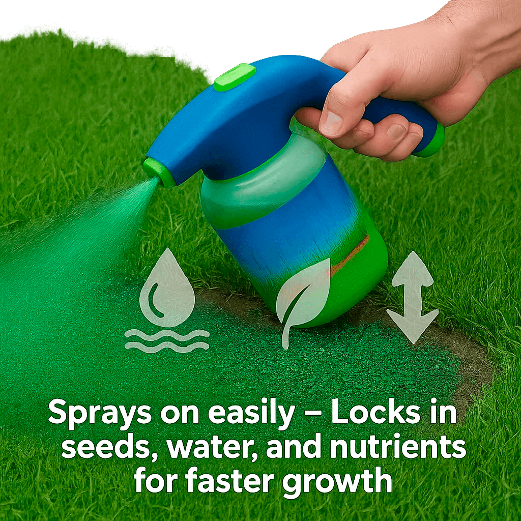 Wearclo | Hydro Mousse Lawn Repair Spray | Fix Bare Spots & Heavy Use Areas 4