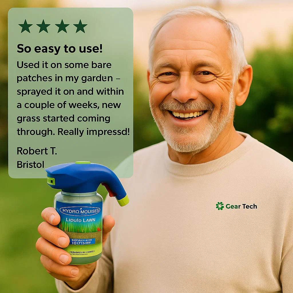 Wearclo | Hydro Mousse Lawn Repair Spray | Fix Bare Spots & Heavy Use Areas 5