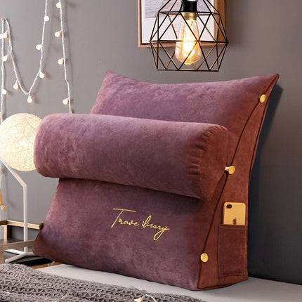 Reading Pillow – Triangular Support Cushion with Soft Foam and Comfortable Backrest