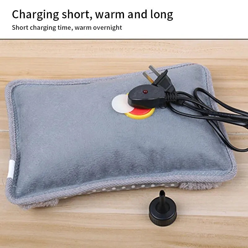 Wiederaufladbarer elektrischer Warmwasserbeutel, 500 W, tragbar für Hände und Bauch 2
