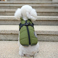 Windproof and Waterproof Dog Jacket with Integrated Harness 0