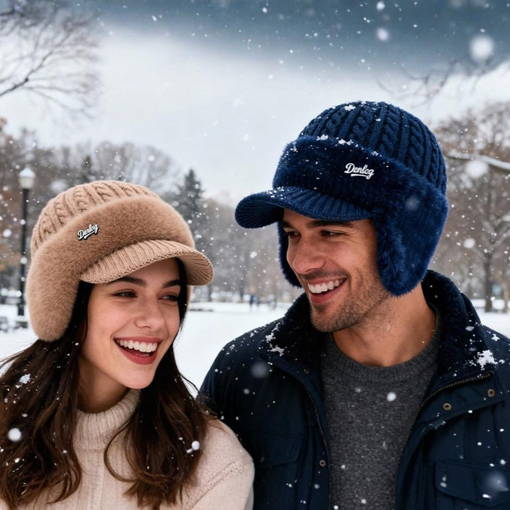 Winter Hat Trapper Ear Flap Knit Cap 1
