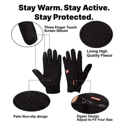 Winter Heated Gloves Electric Outdoor Touchscreen Grid Design 8