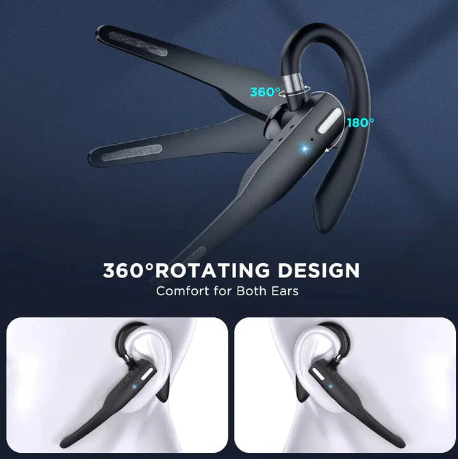 Wireless Bluetooth 5.1 Headset with Dual Mic - RoadMic Pro 7