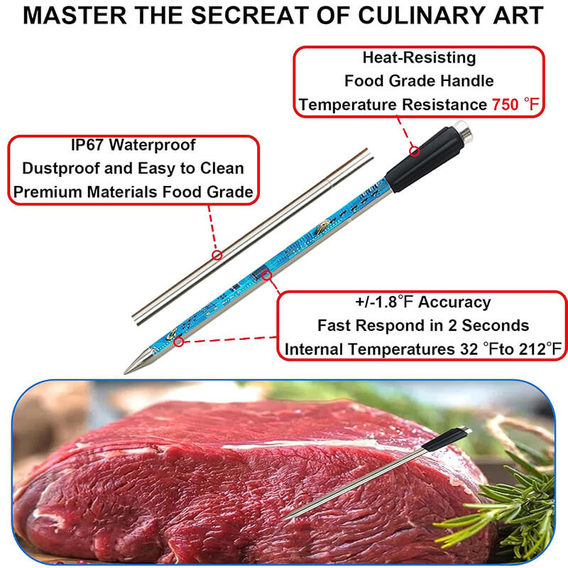Wireless Meat Thermometer with 2 Probes 6