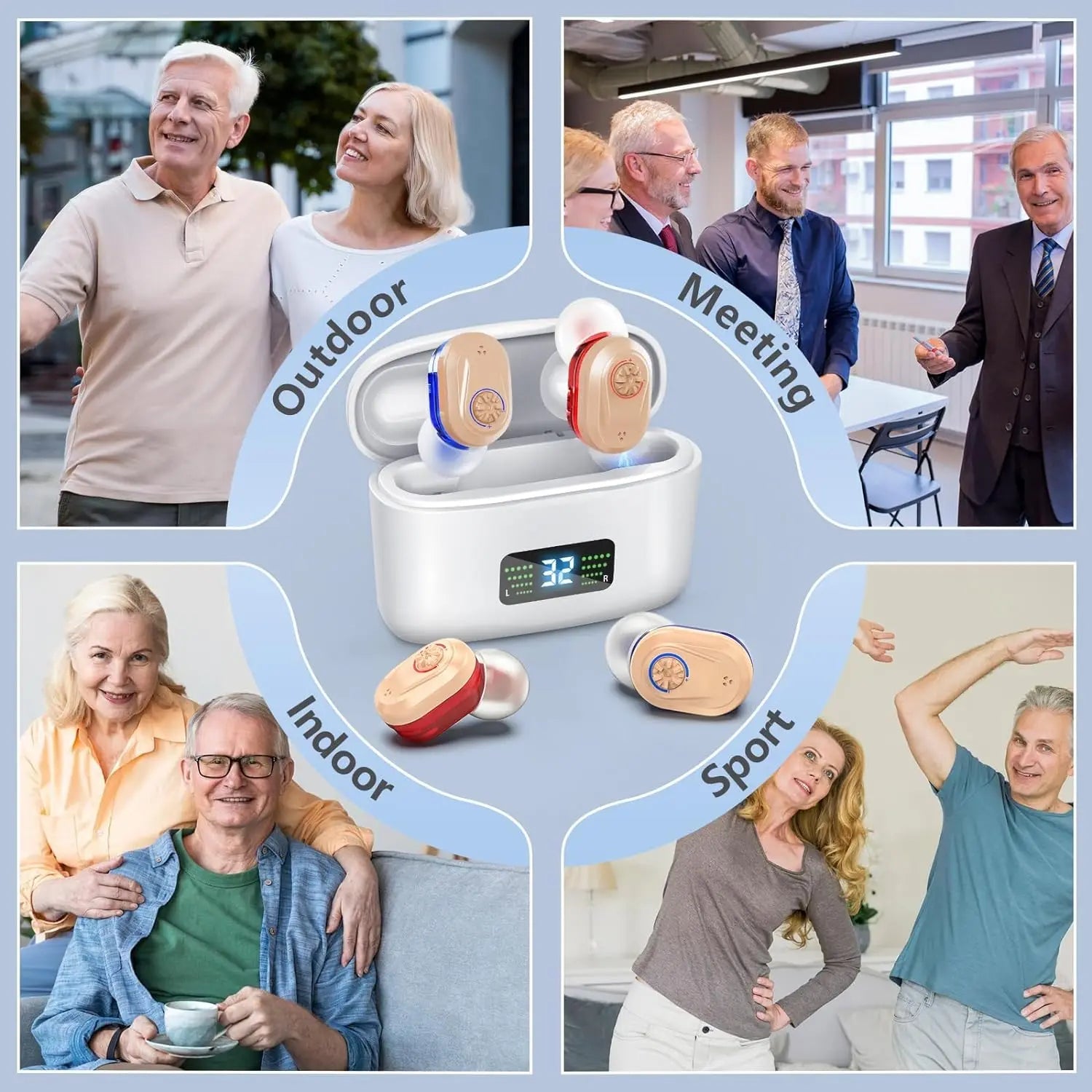 Wireless Mini Hearing Aid with Noise Reduction – HearMax 6