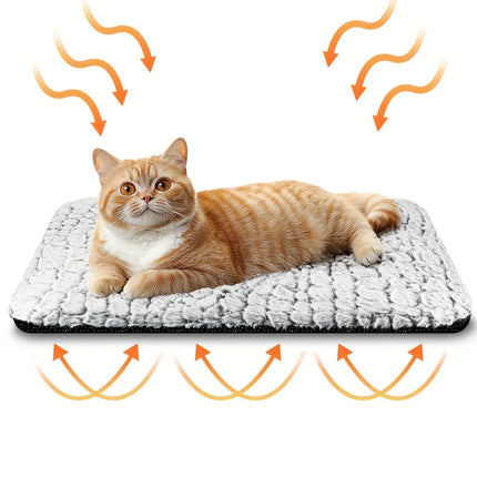 Zelfverwarmend kattenbed voor binnen en buiten, wasbaar en antislip 0