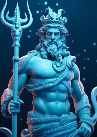 Zeus-Poster schwarz-weiß – Odyssee-Poster als Wanddekoration fürs Wohnzimmer 10