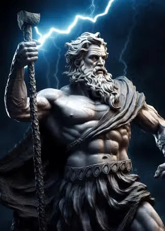 Zeus-Poster schwarz-weiß – Odyssee-Poster als Wanddekoration fürs Wohnzimmer 20