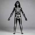 Zombie Skedel Jumpsuit Kinderen Halloween Kostuum 0