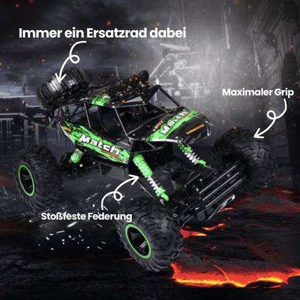 RC Monster Truck 4x4 – Off-Road Buggy with 2.4GHz Remote & LED Lights