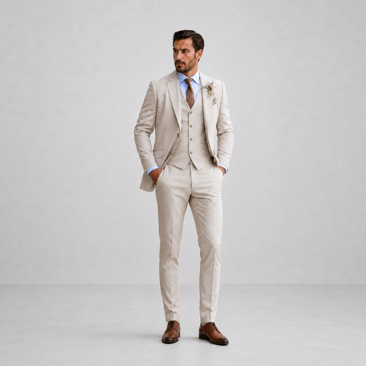 Zwart Heren Pak – Driedelig Slim-Fit met Blazer, Gilet en Pantalon voor Zakelijke Gelegenheden 2