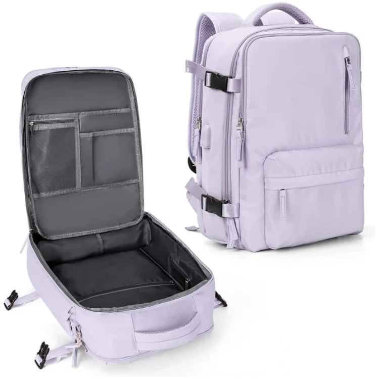 Sac à dos de voyage étanche avec charge USB, poche antivol et rangement multi-compartiments