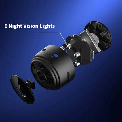 HD Wireless Rear-View Camera with Magnetic Mount and 360° Adjustable Positioning for Easy Parking