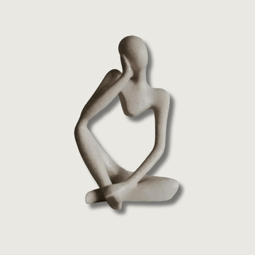 MindSculpt – Abstrakt Tænker Skulptur i Moderne Resindesign