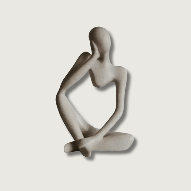 Abstract Thinker Sculpture – Modern Resin Art Piece for Creative Home Decoration