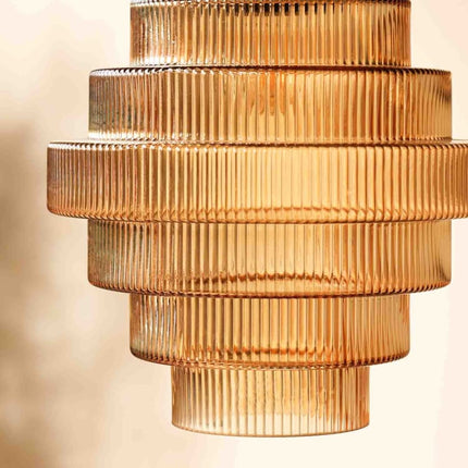 Glass Pendant Light – Bottle-Shaped Design with Brass Finish & Elegant Vintage Aesthetic