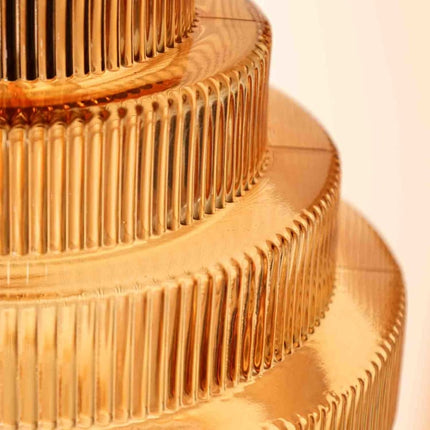 Glass Pendant Light – Bottle-Shaped Design with Brass Finish & Elegant Vintage Aesthetic