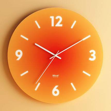 Wall Clock – Luxury Glass Design with Silent Quartz Movement for Modern Interiors