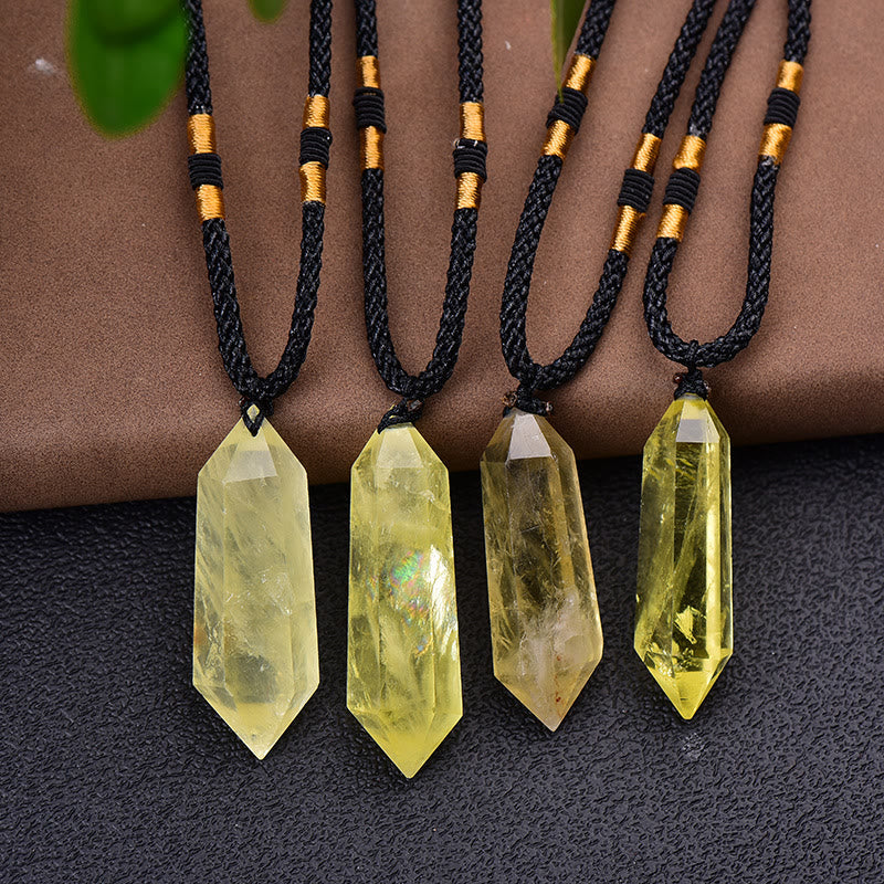Amethyst Pendant Necklace – Natural Crystal Design with Elegant Adjustable Chain
