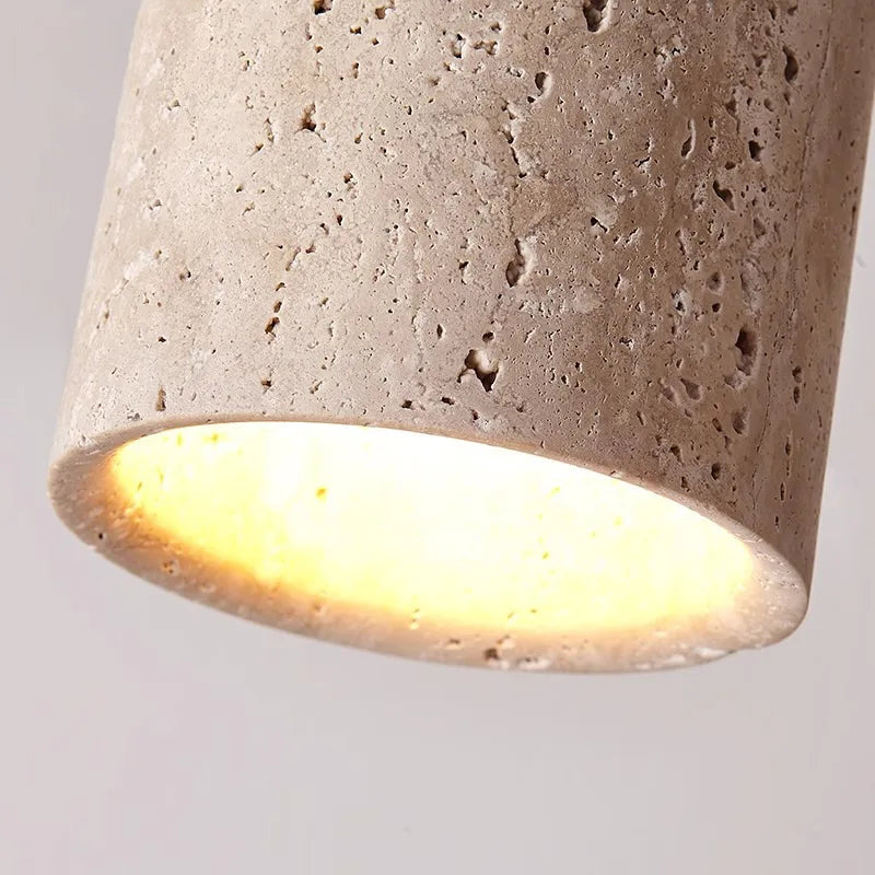 Travertine Glow – Elegant Loftpendel til Trappeopgang eller Gang