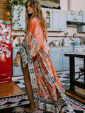 Kimono d’été – couche légère et fluide pour la plage avec design ouvert