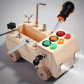 Tableau d’activité Montessori – Tableau d’activités en bois avec lumières LED, interrupteurs et serrures