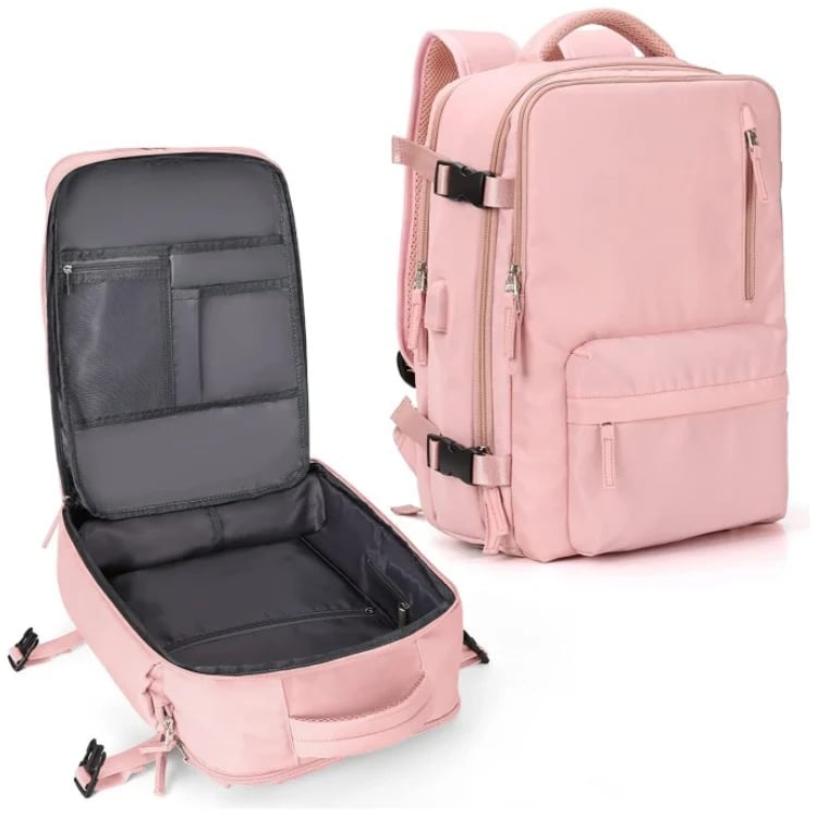 Sac à dos de voyage étanche avec charge USB, poche antivol et rangement multi-compartiments