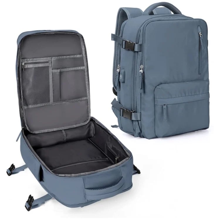 Sac à dos de voyage étanche avec charge USB, poche antivol et rangement multi-compartiments