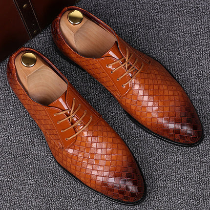Leather Lace-Up Shoes – Classic Formal Design with Durable Construction for Daily Wear