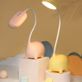 Lampe de bureau – Design ludique dinosaure avec éclairage LED doux et fonction rechargeable USB