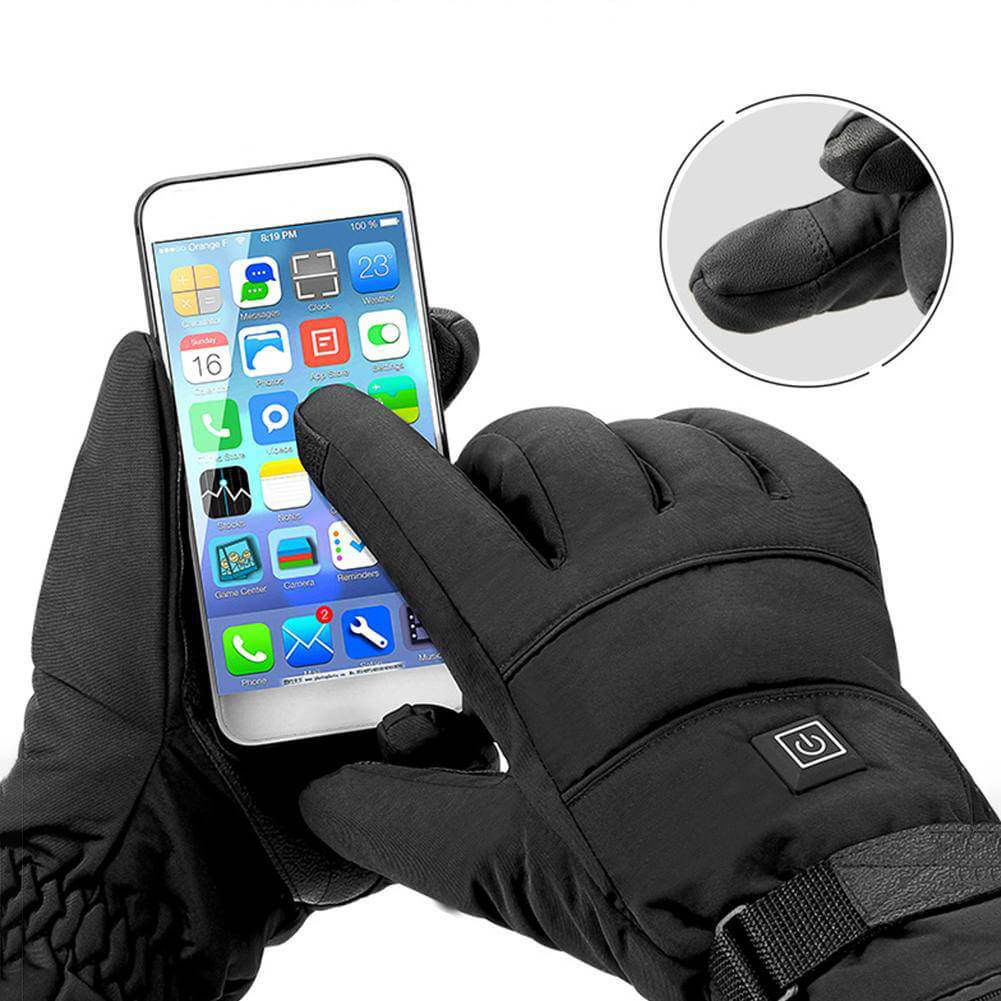 Gants chauffants imperméables HeatGuard avec chauffage rapide, contrôle tactile et confort extérieur