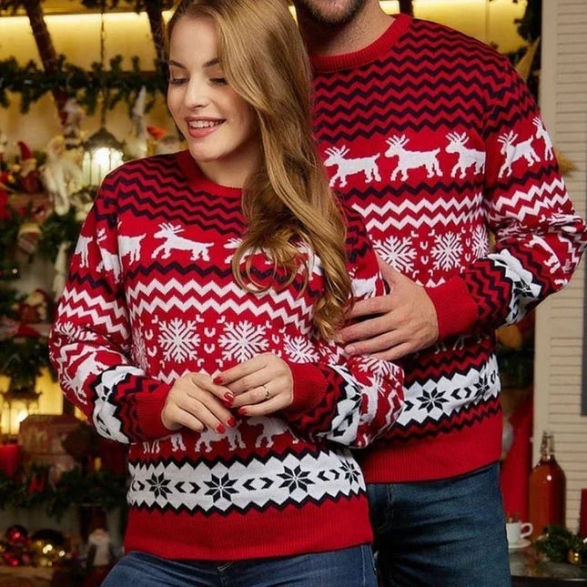 Christmas Sweater – Soft Knitted Fabric with Festive Design & Comfortable Fit
