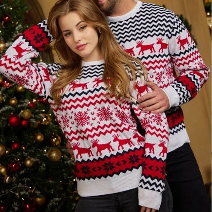 Christmas Sweater – Soft Knitted Fabric with Festive Design & Comfortable Fit