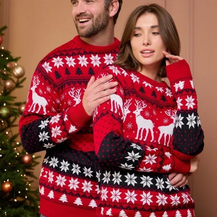 Christmas Sweater – Soft Knitted Fabric with Festive Design & Comfortable Fit
