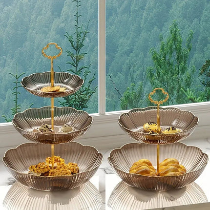 Tiered Serving Stand – Elegant 3-Layer Design for Snacks, Pastries & Table Display