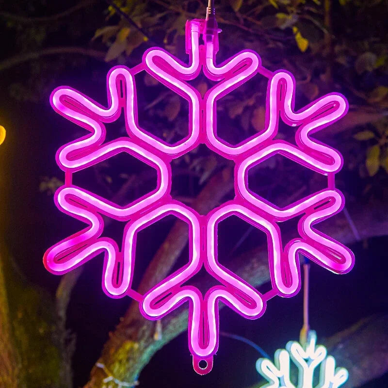 GlowFrost – Vandtæt LED Snefnug Julelampe til Udendørs Dekoration