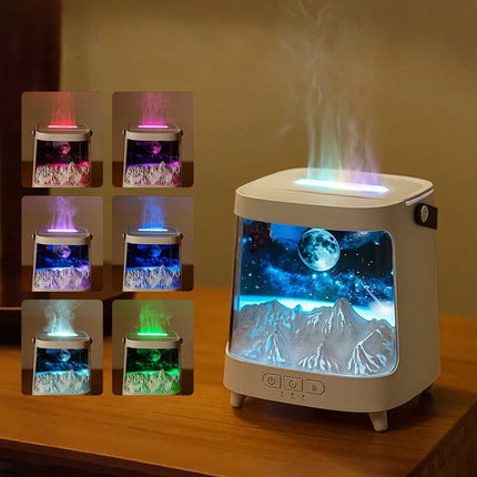 Aroma Diffuser – Gentle Flame Effect, Remote Control & Quiet Operation for Home Ambience
