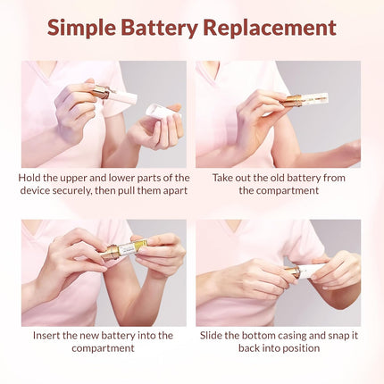 Facial Hair Remover – Gentle Precision Tool with Smooth-Glide Head & Compact Design