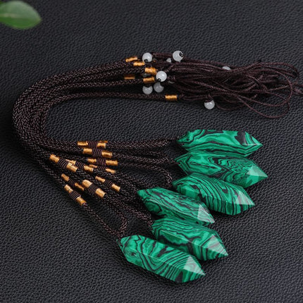 Amethyst Pendant Necklace – Natural Crystal Design with Elegant Adjustable Chain