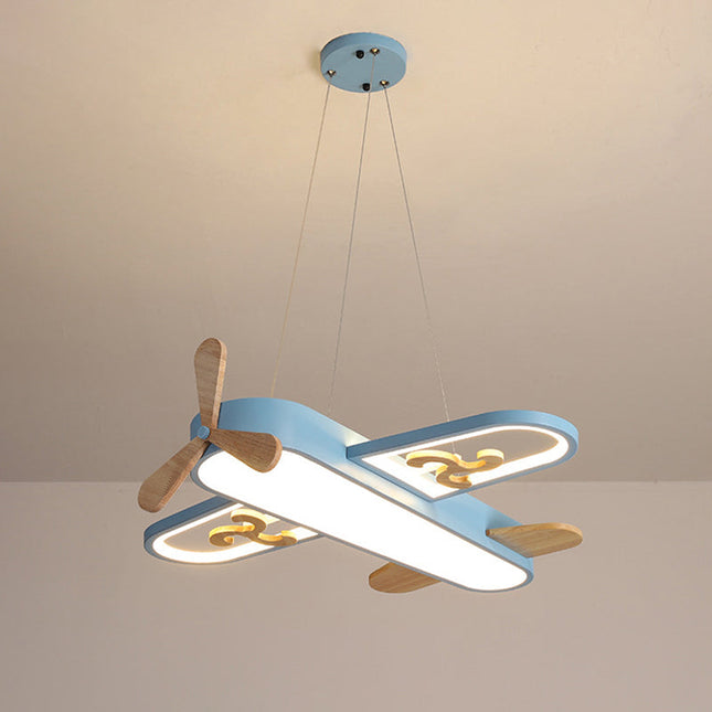 Children’s Ceiling Light – Creative Airplane LED Pendant with Adjustable Brightness