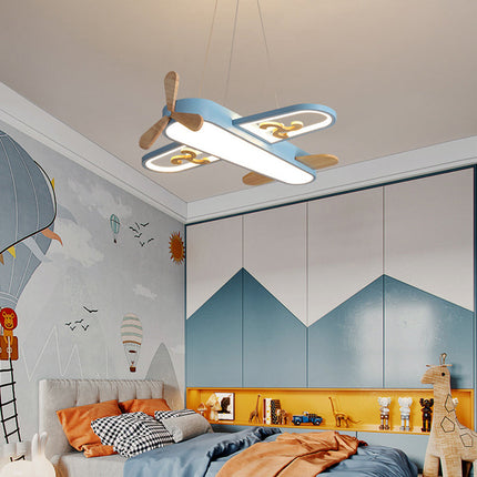 Children’s Ceiling Light – Creative Airplane LED Pendant with Adjustable Brightness