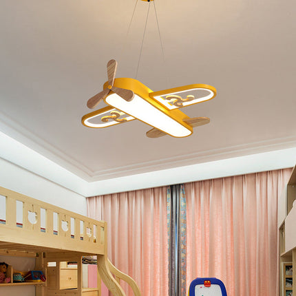 Children’s Ceiling Light – Creative Airplane LED Pendant with Adjustable Brightness